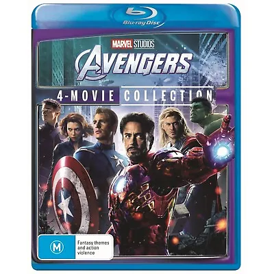 AVENGERS 4-MOVIE COLLECTION Blu-Ray | BRAND NEW+SEALED | FREE POST • $40