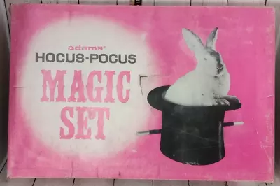 Vintage 1962 Adam's Hocus-Pocus Magic Set Magician Supplies Toys Incomplete • $29.99