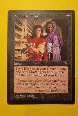 Vampiric Tutor Visions MTG Card Magic The Gathering Gary Leach 1996 • $36.99