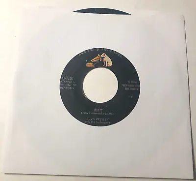 Elvis Presley 7  Record 45 Don't / I Beg Of You  Rockabilly • $1.99