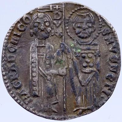 1289-1311 ITALY Venice DOGE Pietro Gradenigo Silver Grosso Medieval Coin I119409 • $448.65