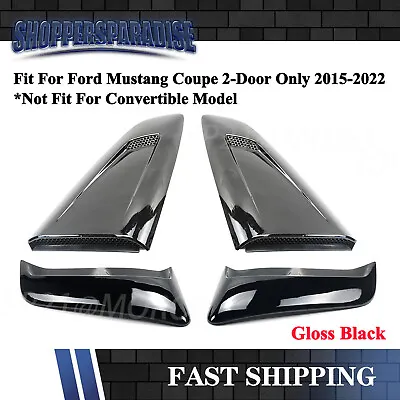 For Ford Mustang 2015-2023 Side Window Louver Scoops & Fender Side Scoops Cover • $59.99