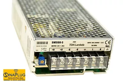 TDK LAMBDA SWS-100-5 Switching Power Supply Output 5Volts 20Amps • $197