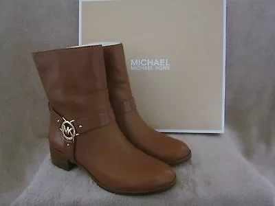 MICHAEL KORS 40T5TUME5L Turner Luggage Leather Ankle  Boots Shoes US 6 M NWB  • $199.99