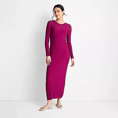 Women's Long Sleeve Sheer Midi Dress - Future Collective With Jenny K. Lopez • $15.99