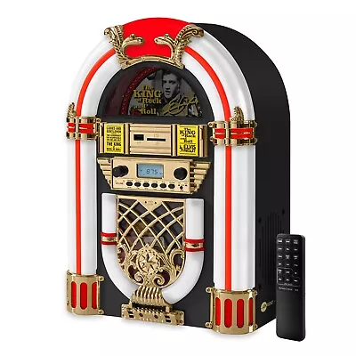 Arkrocket Elvis Presley Mini Jukebox Cd Player Bluetooth Speaker FM Radio USB SD • $159.99