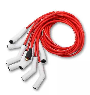 MSD Mallory 947C Spark Plug Wire Set 8mm Red Pro Sidewinder With Ceramic Boots • $186.99