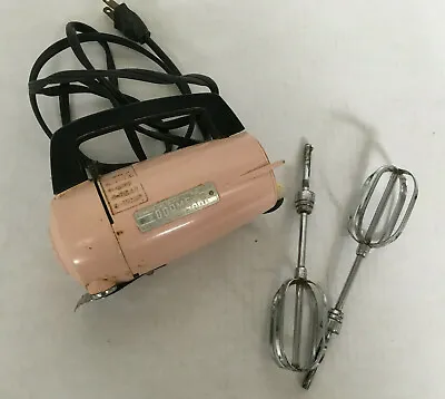 Vintage Pink Hand Held Electric Mixer Sold As Is For Parts Dormey Model 7501 • $21.95