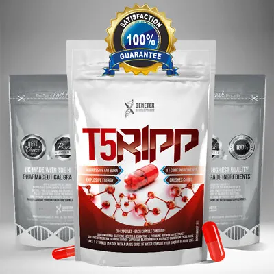 T5 Fat Burner Ripp Capsules Strongest Diet Weight Loss Slimming Tablets RRP£20 • £9.99