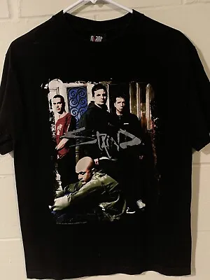 Vintage Staind 2001 Rock Band T Shirt Aaron Lewis 100% Cotton Black Giant Tag M • $100