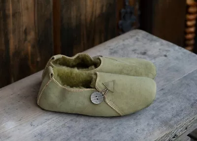 Follkee Sheepskin Slippers Wool House Shoes Women Slippers Men Slippers • $72.99