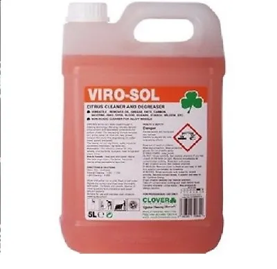 £17.99 • Buy 5 Litre Virosol Viro-Sol Citrus Based Strong Cleaner & Degreaser Fast Acting 5 L