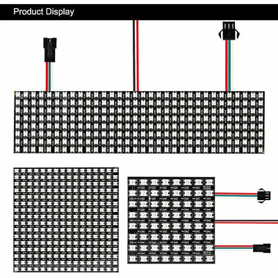 WS2812B LED Pixel Strip Light Advertising Display Panel Digital Flexible Screen • $4.69