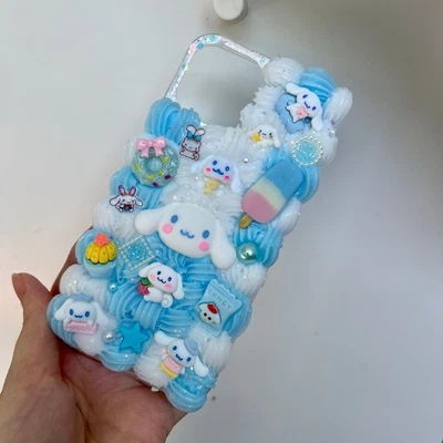 $45 • Buy Cinnamoroll Sanrio Cute Decoden Diy Phone Case Handmade