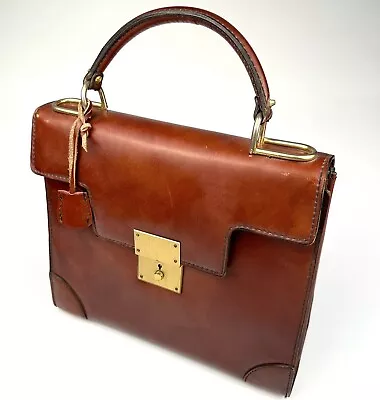 Vintage Lather Purse Lady Lock Handbag • $139.99