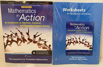 Mathematics In Action 5th Edition Instructors Edition (answers) + Lab Worksheets • $145