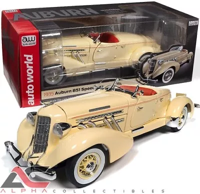 Autoworld Aw297 1:18 1935 Auburn 851 Speedster (cream) • $99.99