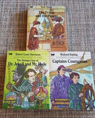 Moby Books ~ Illustrated Classic Editions ~ Lot Of 3  Children Pocket Paperbacks • $16.50