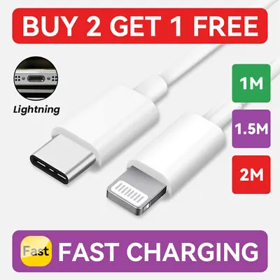 £2.75 • Buy USB Type C To IPhone PD Fast Charger Cable For Apple IPhone 11 12 13 14 Pro Max