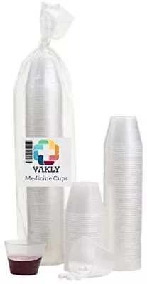 Disposable 1oz Plastic Medicine Cups Graduated In TBSP 100 Count • $6.99