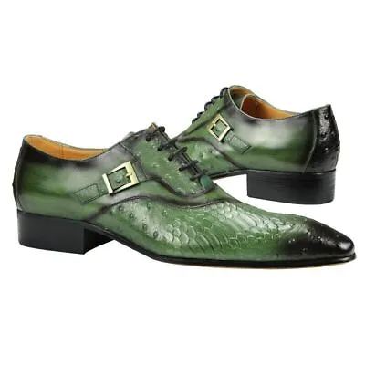 2023 New Men's Green Oxford Dress Shoes Dress Fashion Shoes Hot • $136.95