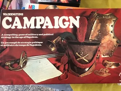 Waddingtons CAMPAIGN Board Game Complete Military War Family • £10