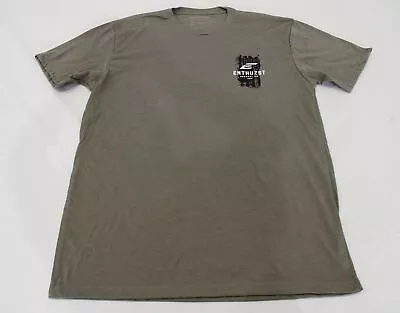 Enthuzst Apparel Co Men's Short Sleeve Logo Tee EG7 Military Green Large • $10.49