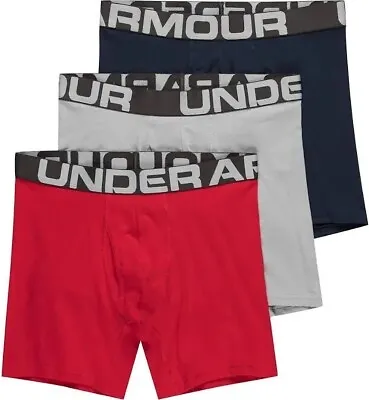 Men’s Under Armour  Charged Cotton Boxerjock 3 Pack Size XL New • $35.99