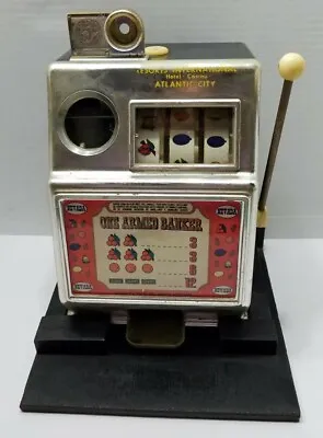 Vintage Toy 5 Cent Slot Machine  ONE ARMED BANKER  MEDLEY MFG. Resorts Casino AC • $39.99