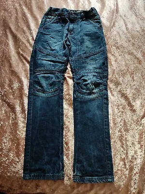 Boys Blue Zoo Arc Leg Jeans Age 10 Adjustable Waist  • £3