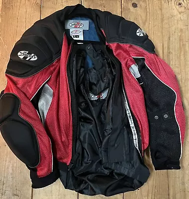Joe Rocket Racing Padded Phoenix Mesh Motorcycle Jacket  Size XL • $95