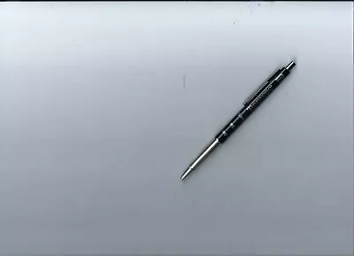 Vintage Paper Mate Contour Black & Chrome Trim Double Heart Ballpoint Pen- Adv. • $9.95