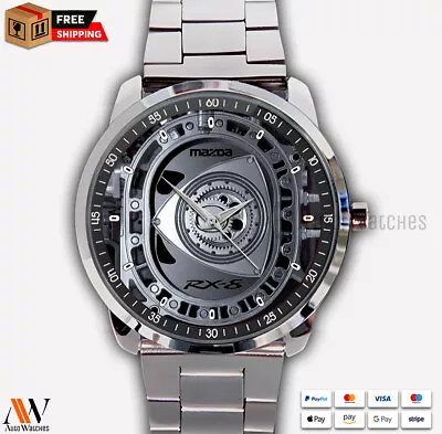 Mazda RX8 Turbo Rotary Engine Quartz Watch Men's Wristwatches • $28.79