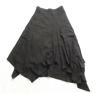 Acne Studios Women Handkerchief Asymmetrical Midi Skirt CD4 Black Size 34 (US:2) • $149.99