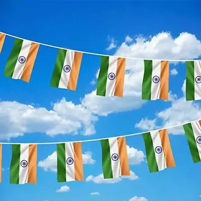 3M Bunting Indian 10 Flag National Independence Cricket Sports World Cup Support • £3.34