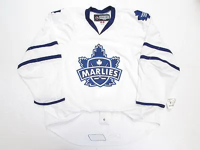 Toronto Marlies Ahl Authentic White Reebok Edge 2.0 7287 Hockey Jersey Size 56 • $299.99