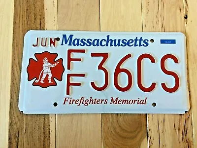 Massachusetts Firefighters Memorial License Plate • $39.99