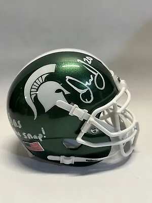 Michigan State Spartans Jalen Watts Jackson Autographed Inscribed  Mini Helmet • $79.99