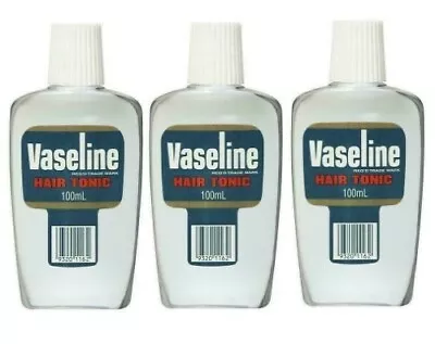 3 X Vaseline Hair Tonic 100mL Natural Oil Supplement For Hair Scalp • $21.31