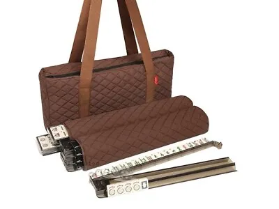 Free Shipping! Open Box - Linda Li American Mahjong Set - Plain Brown Soft Bag • $99