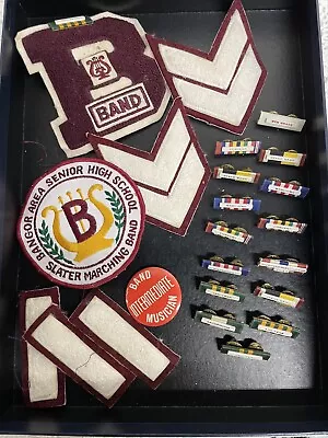 Vintage Bangor Senior High School Band Jacket Patch Marching Band With Pins • $20