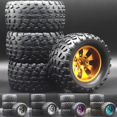 1/10 Rc Monster Truck Aluminium Metal Wheels & Tires For Ecx Amp Mt • $87.90
