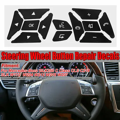 Mercedes Benz Steering Wheel Button Repair Decals Stickers Mercedes  • $8.95