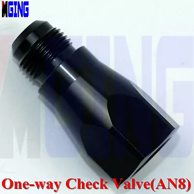 8an An8 One Way Inline RollOver Breather Check Valve Male Female Adapter Black • $17.54