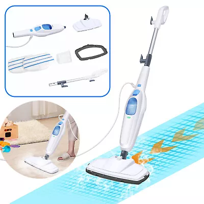 2600W Steam Mop Cleaner 2-in-1 Convenient Detachable Handheld Unit Preheat 20s • £37.70