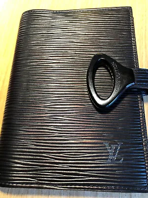 Auth Louis Vuitton Agenda Fonctionnel PM Epi Z Black Bronze 2023 Diary Refill • £265.41