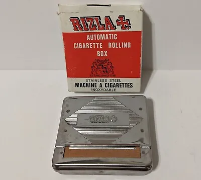 New Vintage Rizla France Automatic Cigarette Rolling Machine Metal Roller In Box • $224.99