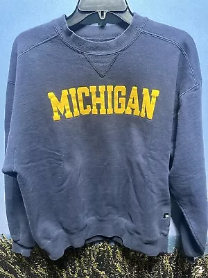 Vintage 90s Michigan Wolverines Russell Athletic College Sweatshirt USA L LARGE • $22