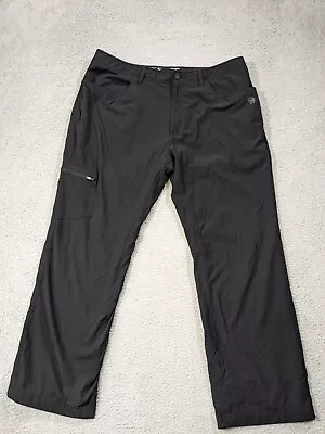 Mountain Hardwear Pants Mens 36x30 Yumalino Fleece Lined Zip Cargo Hiking Black • $36.99