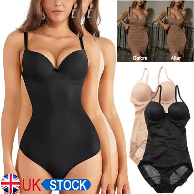 Bodysuit Shapewear For Women Tummy Control ALL IN ONE Full Body Shaper With Bra • £17.99